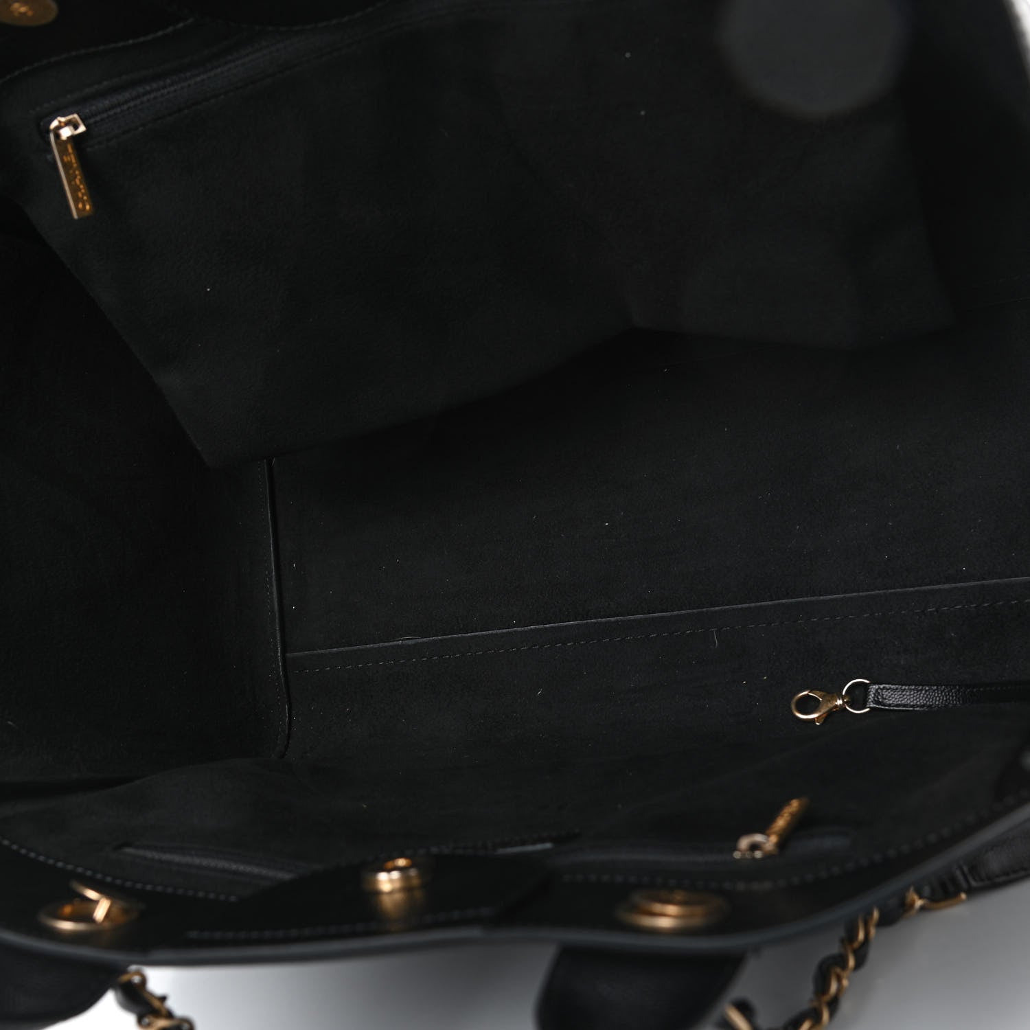 Chanel Caviar Medium Studded Deauville Tote Black 4 of 4