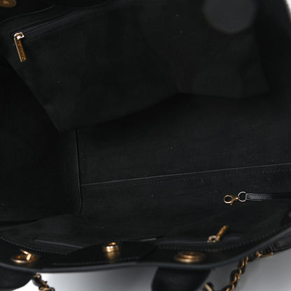 Chanel Caviar Medium Studded Deauville Tote Black 4 of 4