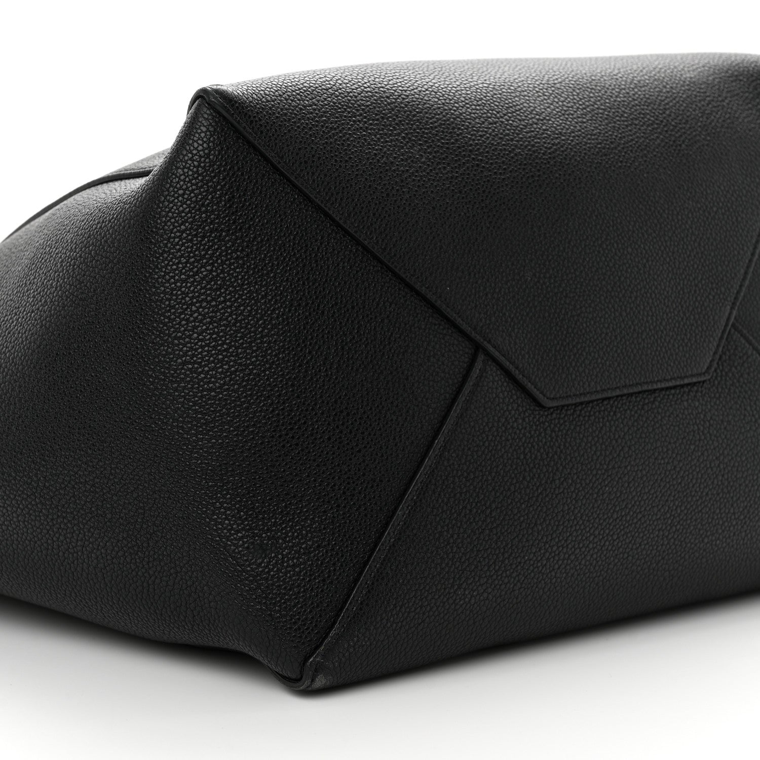 Celine Soft Grained Calfskin Medium Belt Cabas Phantom Black 8 of 16