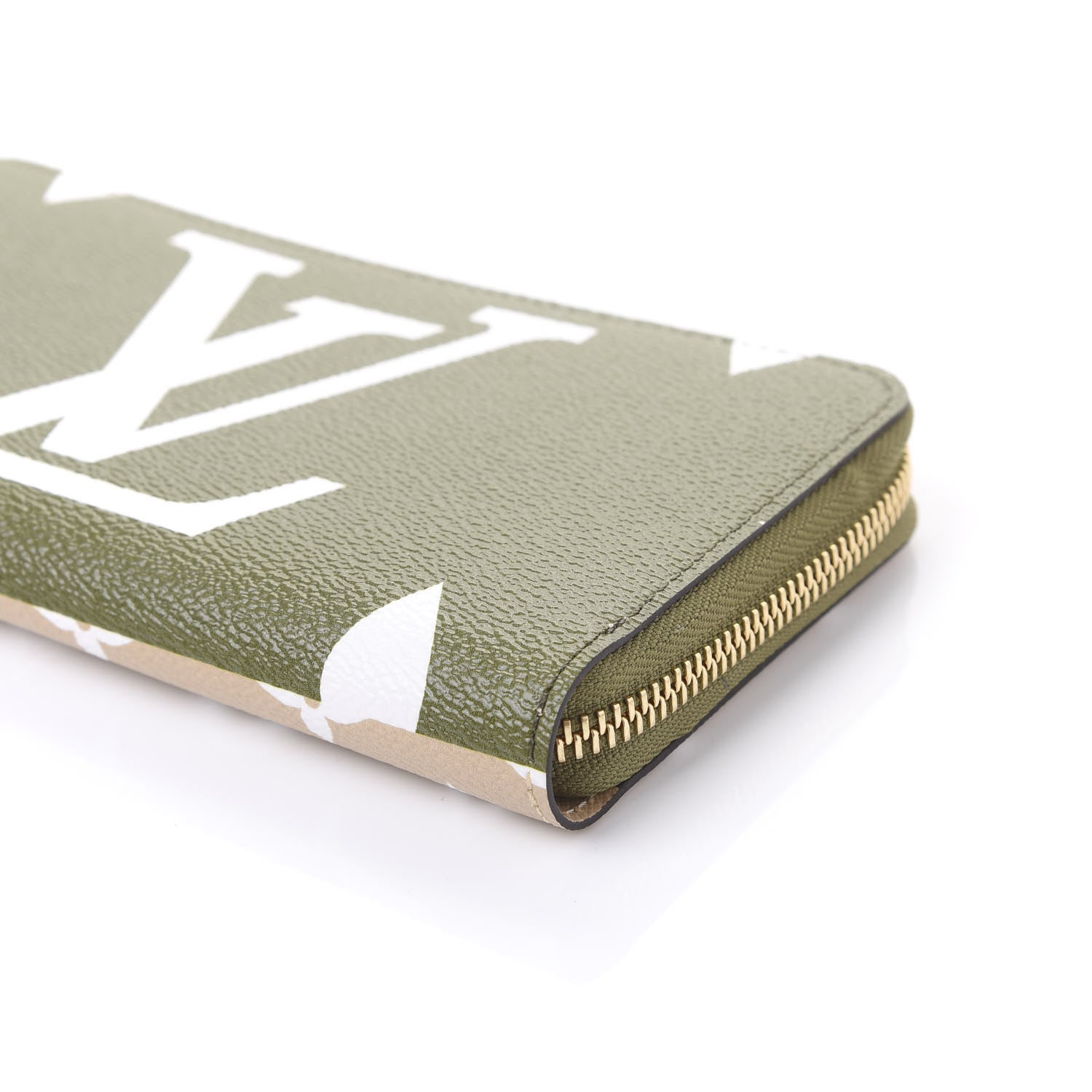 Louis Vuitton Monogram Giant Zippy Wallet Kaki White 6 of 8