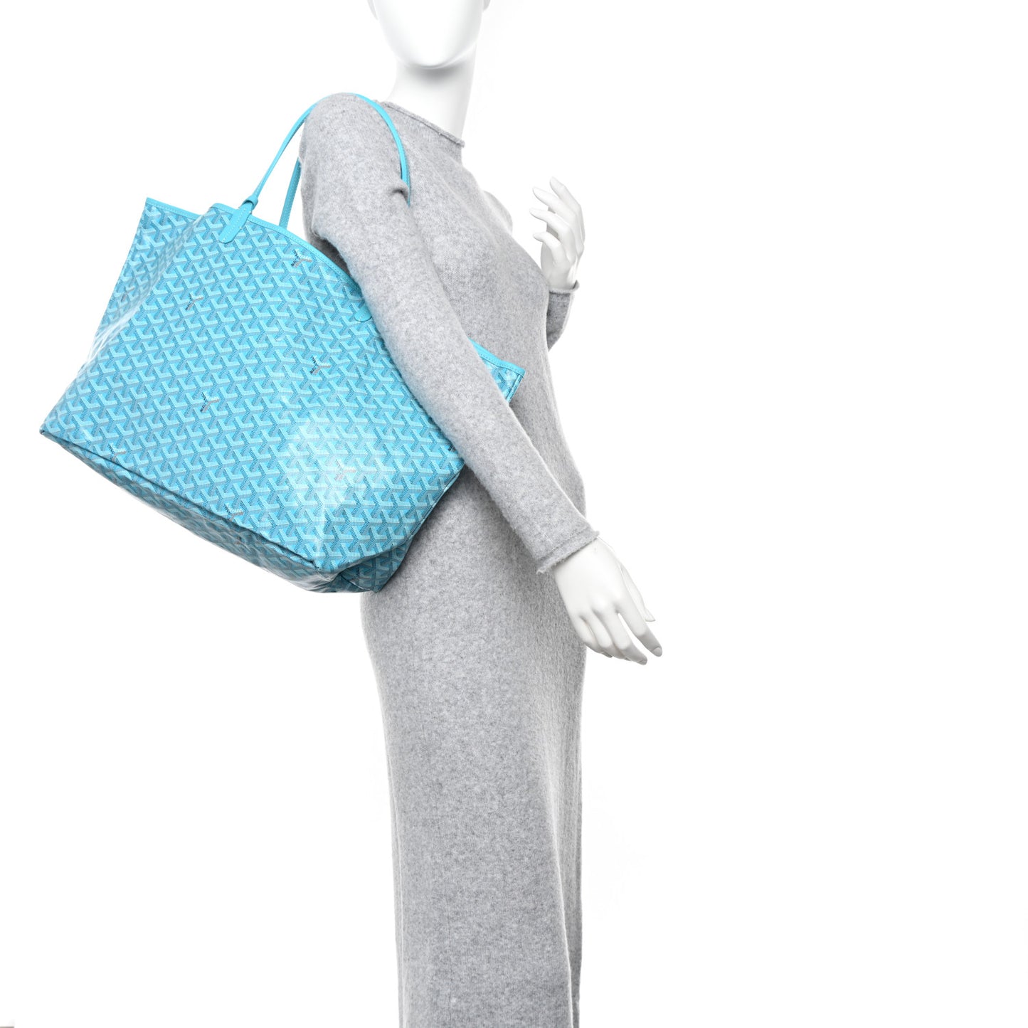 Goyardine Saint Louis GM Balise Beach Towel Set Turquoise