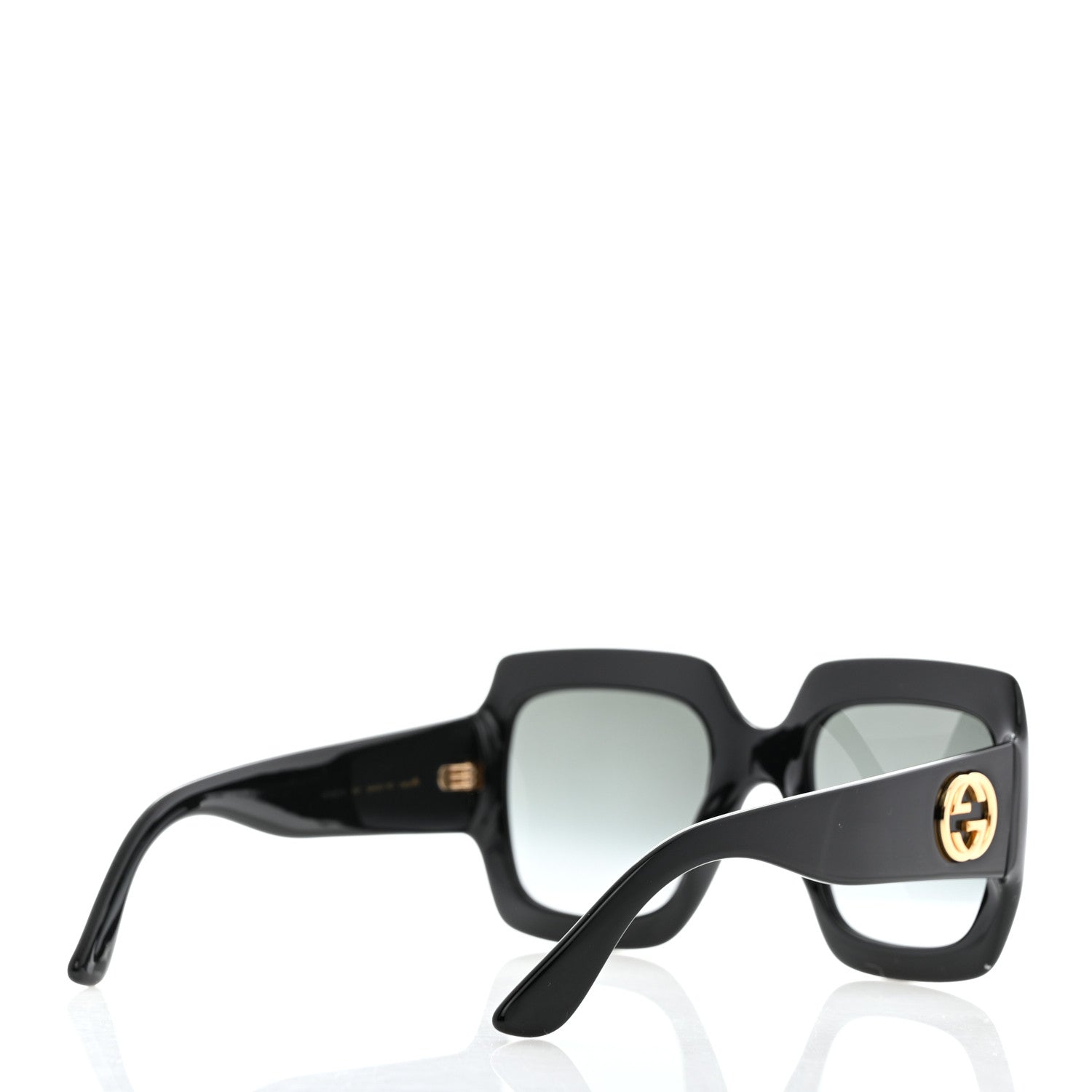 Gucci Acetate Square Frame Sunglasses GG0053S Black 4 of 8