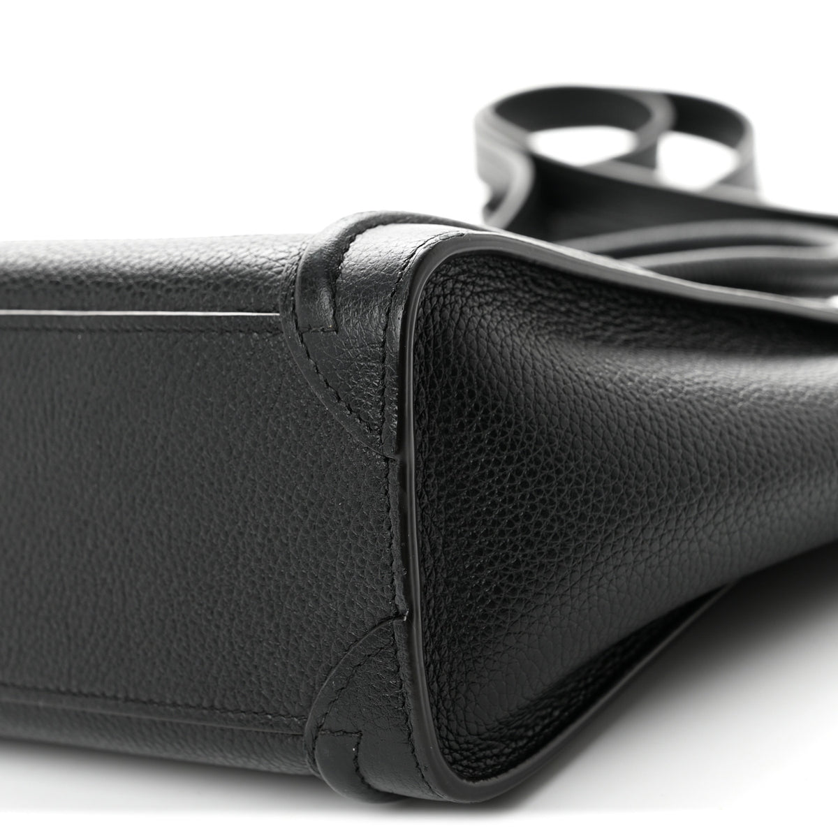 Celine Drummed Calfskin Nano Luggage Black 10 of 10