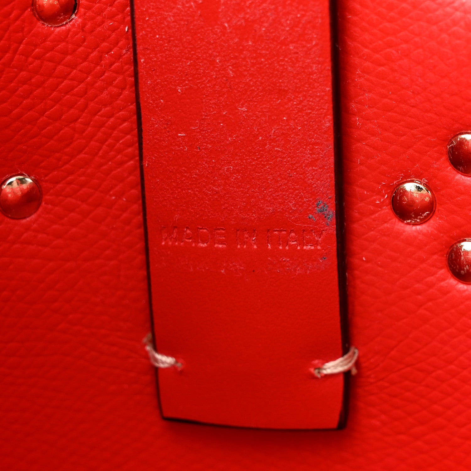 Christian Louboutin Calfskin Empire Spike Studded Mini East West Cabata Tote Feve 7 of 13
