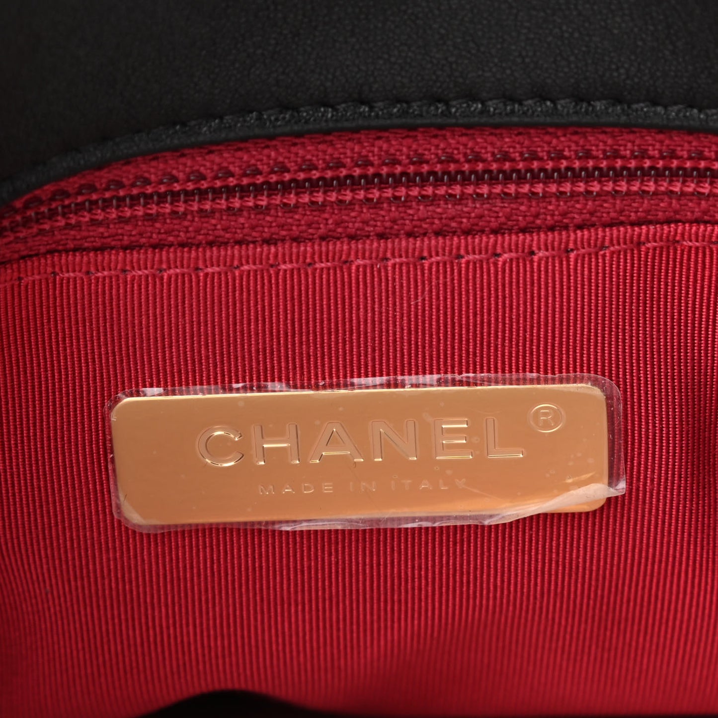 Lambskin Quilted Large Chanel 19 Flap Black