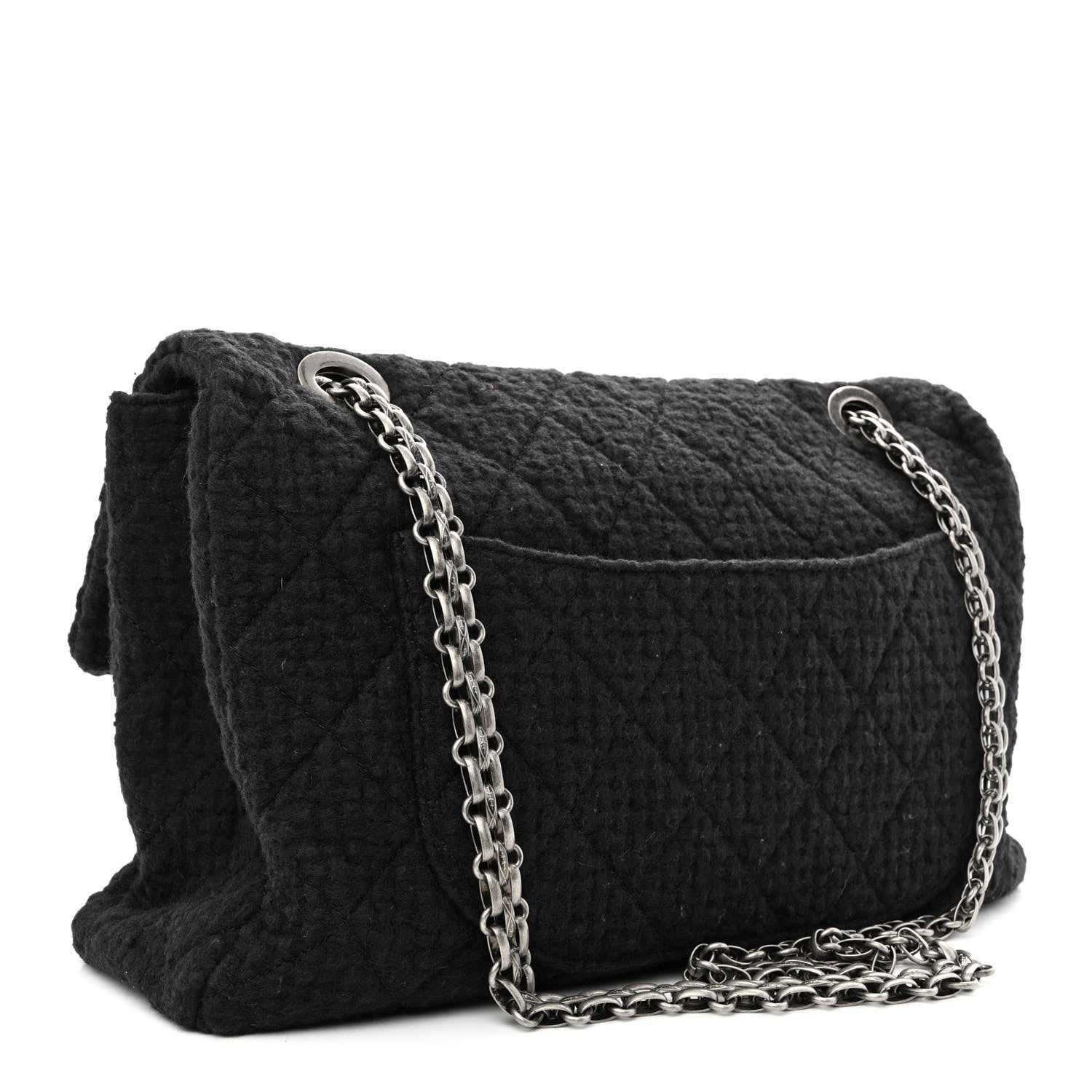 Chanel Tweed XXL Reissue Flap Black 3 of 10