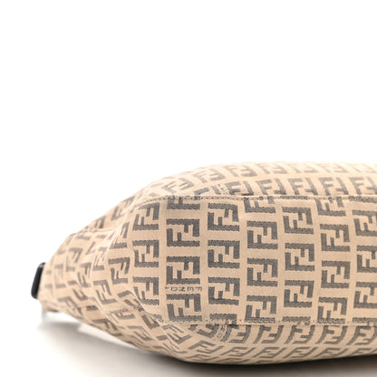Fendi Zucchino Vitello Hobo Beige Black 9 of 12