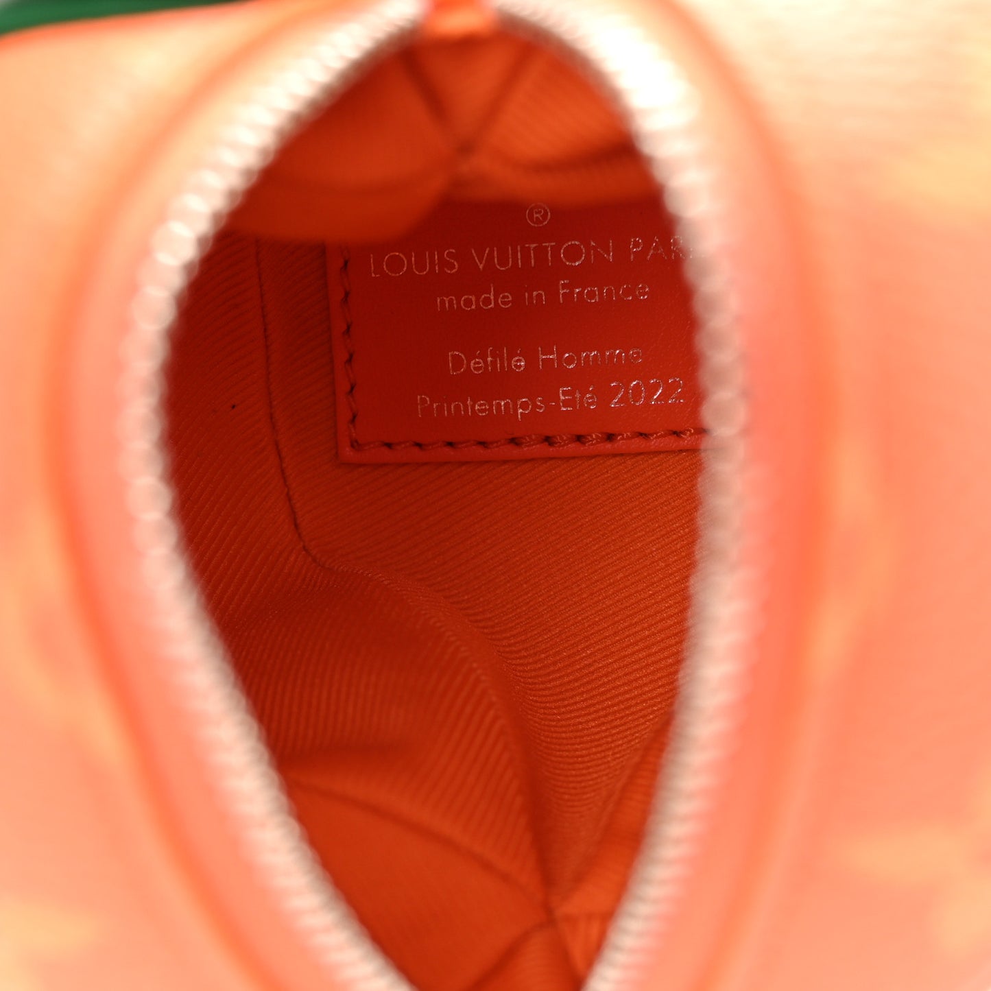 Monogram Orange Pouch Orange