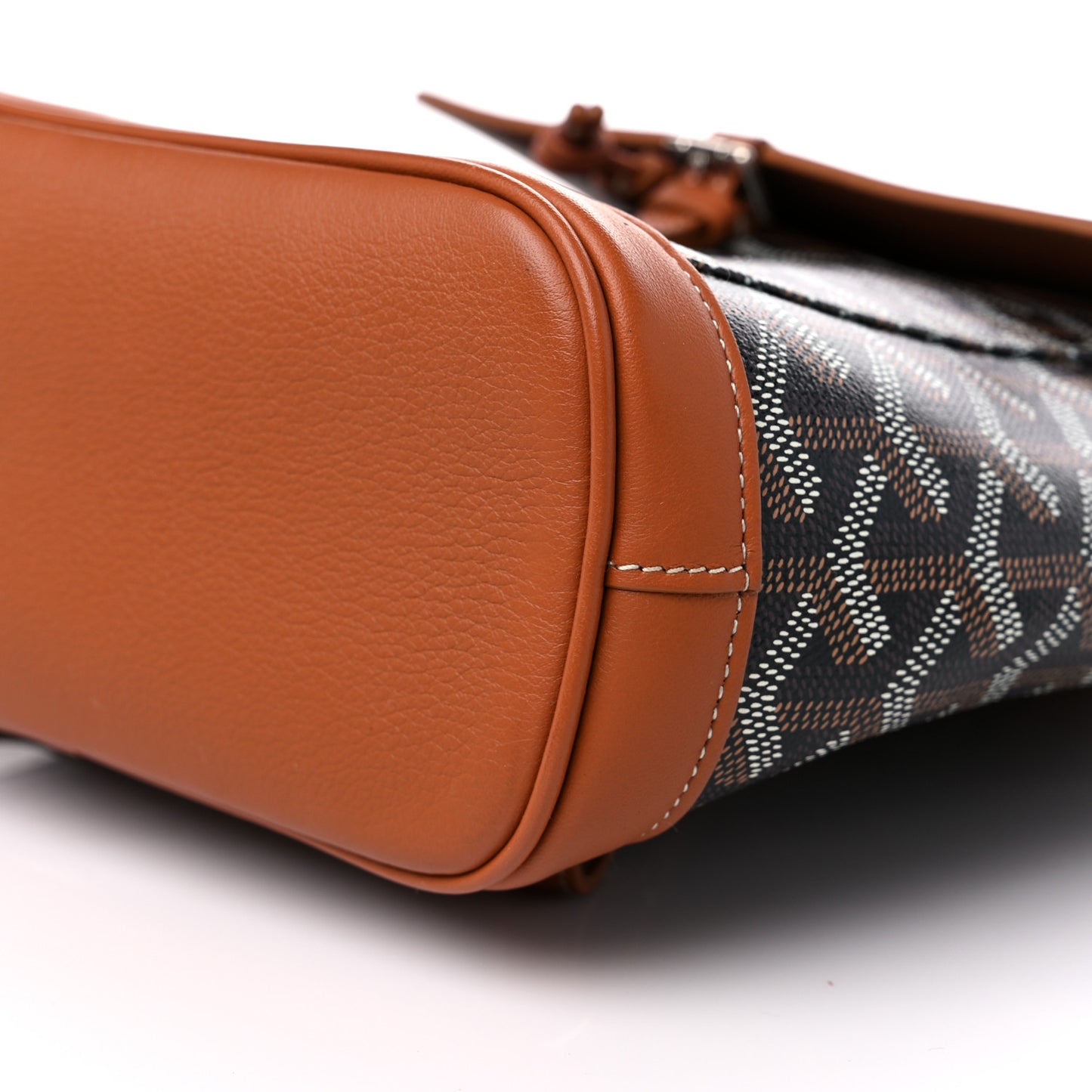 Goyardine Calfskin Mini Alpin Backpack Black Gold