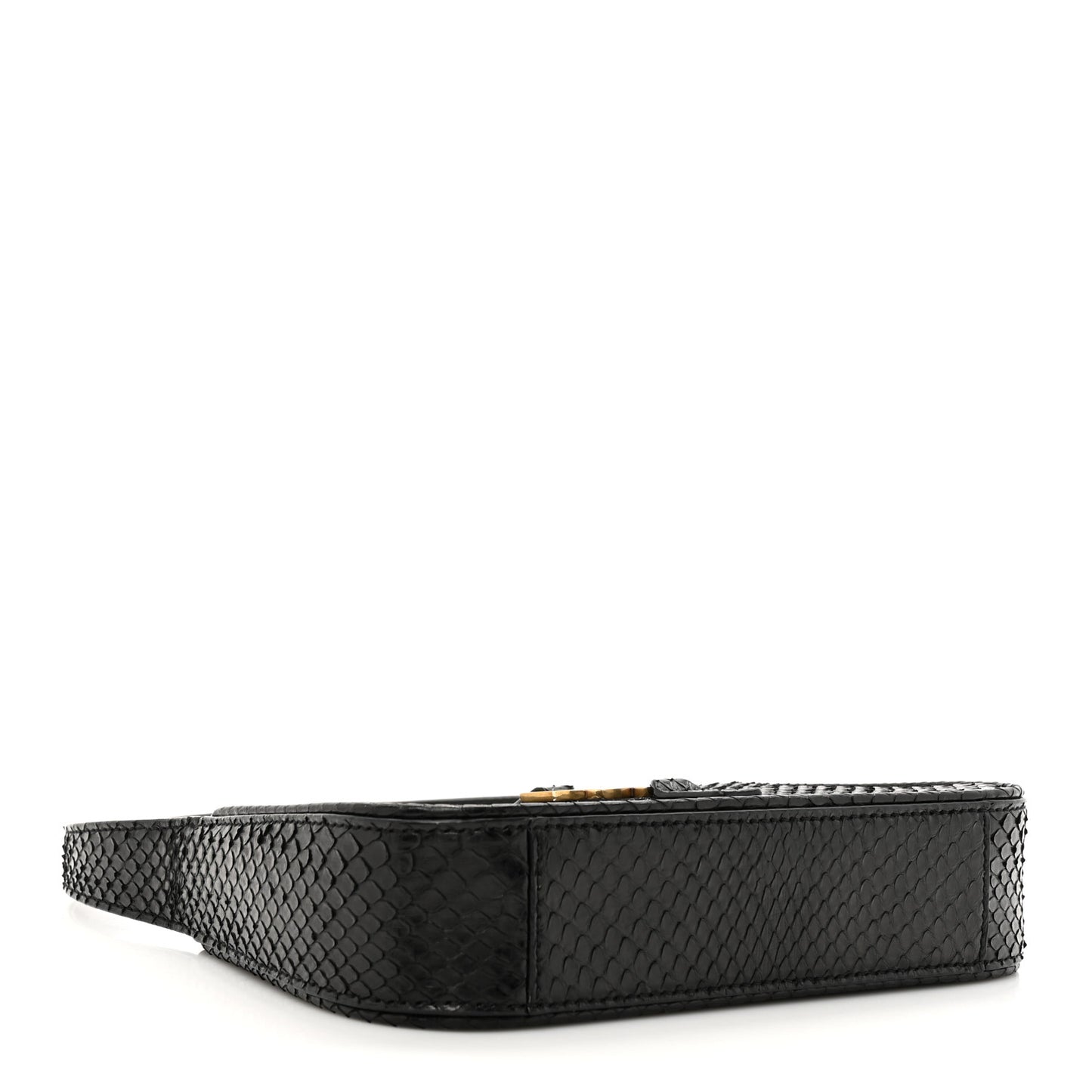 Snakeskin Le 5 A 7 Mini Hobo Black