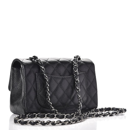 Chanel Iridescent Caviar Quilted Mini Rectangular Flap Black 3 of 7