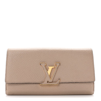 Louis Vuitton Taurillon Capucines Wallet Galet 1 of 9
