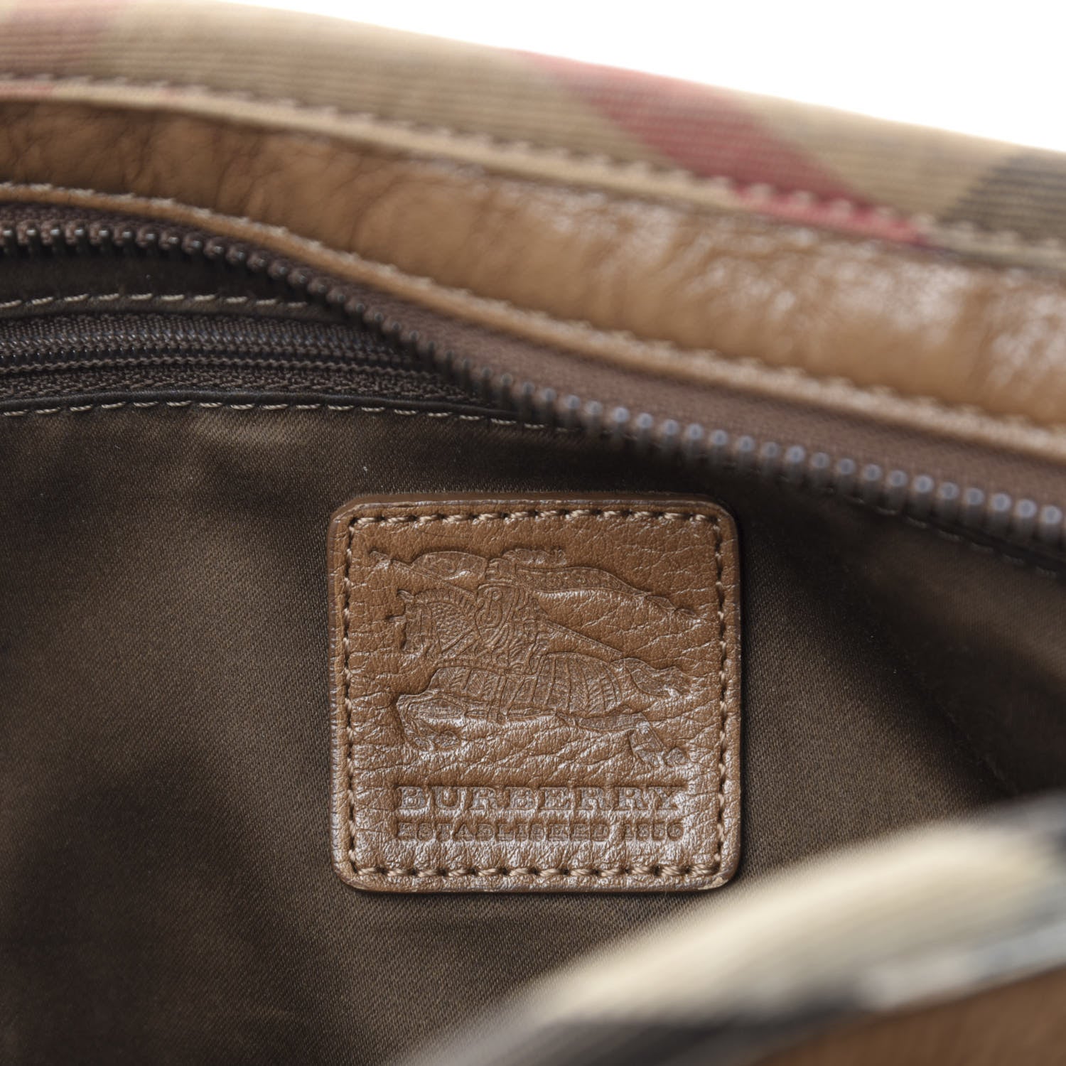 Burberry Grained Calfskin Two Front Pocket Satchel Brown 14 of 16