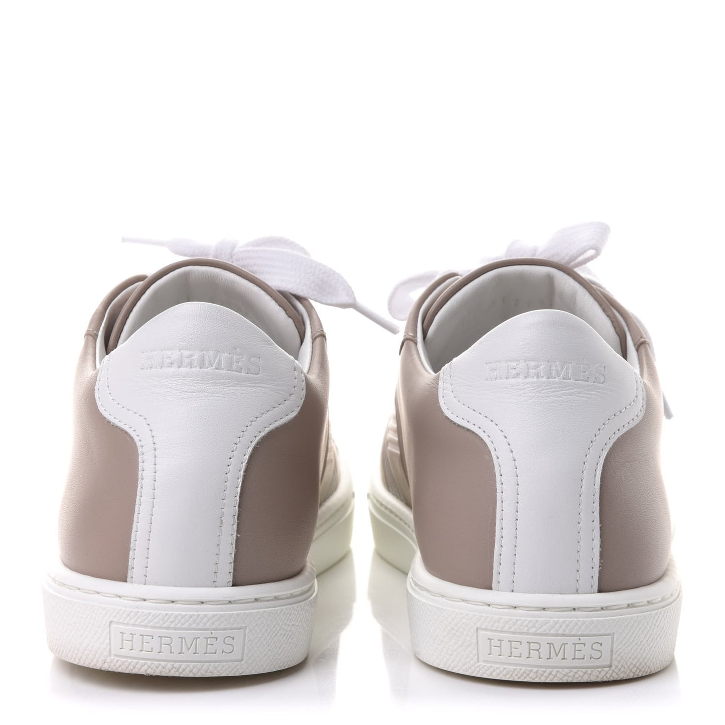 Calfskin Womens Advantage Sneakers 36 Beige Rose