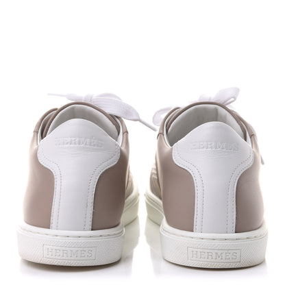 Hermes Calfskin Womens Advantage Sneakers 36 Beige Rose 5 of 10