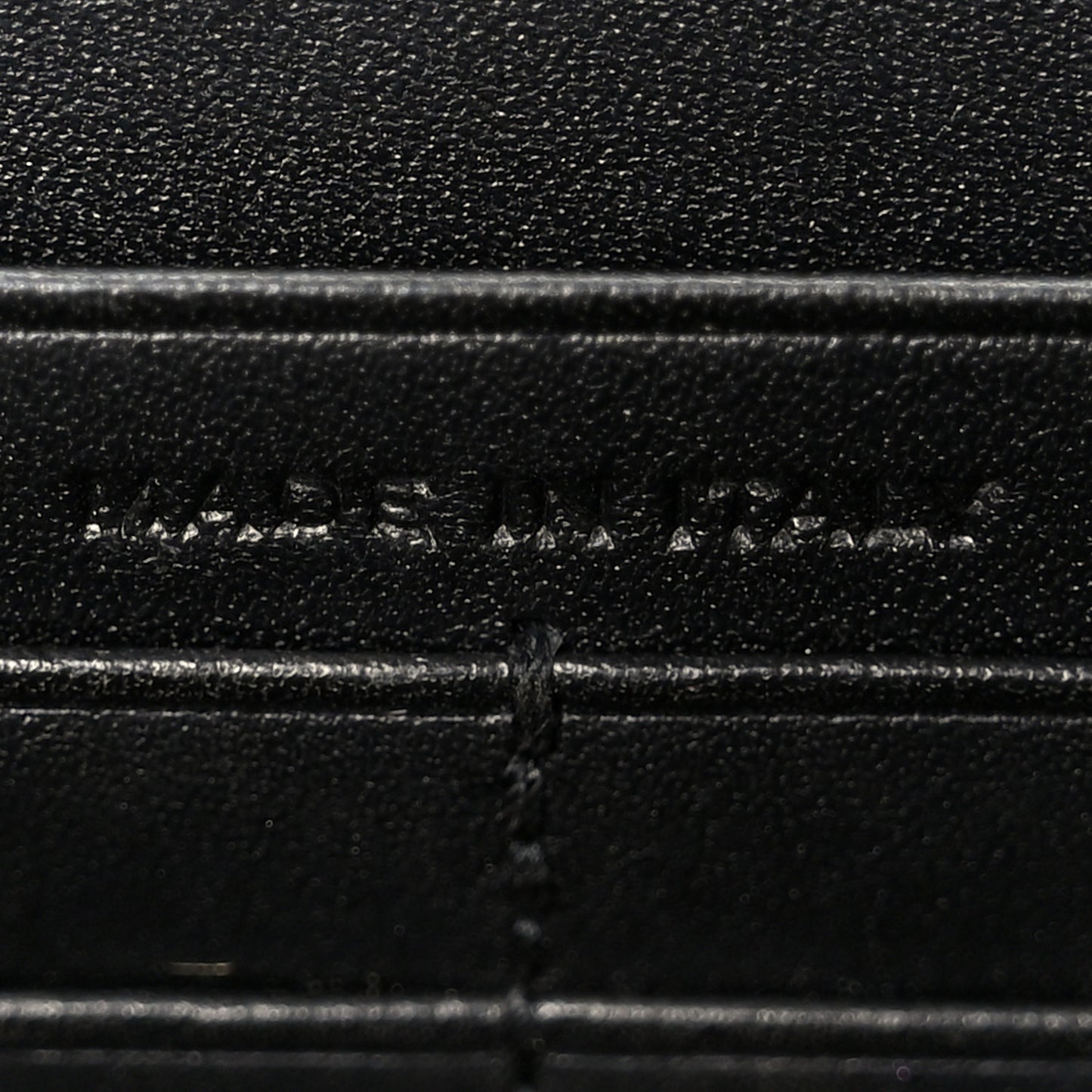 Smooth Calfskin Classic Monogram Kate Tassel Chain Wallet Black