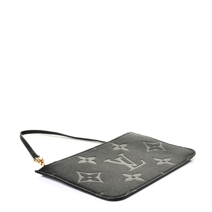 Louis Vuitton Empreinte Monogram Giant Neverfull MM Pochette Black 3 of 5