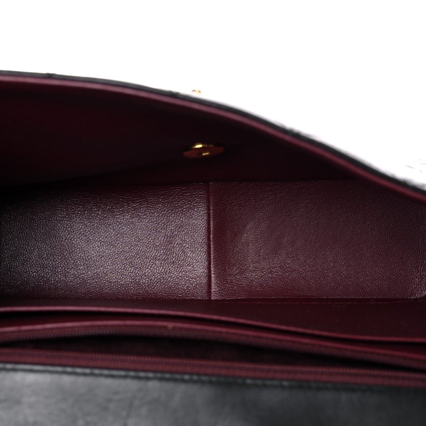 Lambskin Quilted Medium Single Flap Black