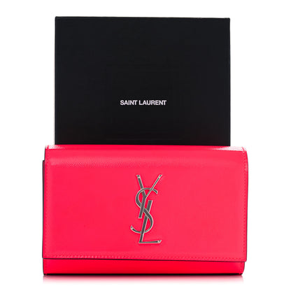 Saint Laurent Grain De Poudre Monogram Kate Belt Bag Neon Pink 12 of 12