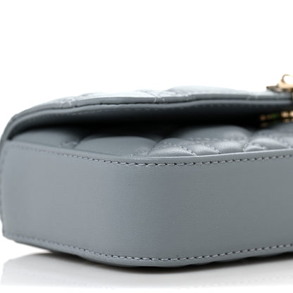 Christian Dior Lambskin Cannage Dior Talk Phone Pouch Cloud Blue 6 of 7