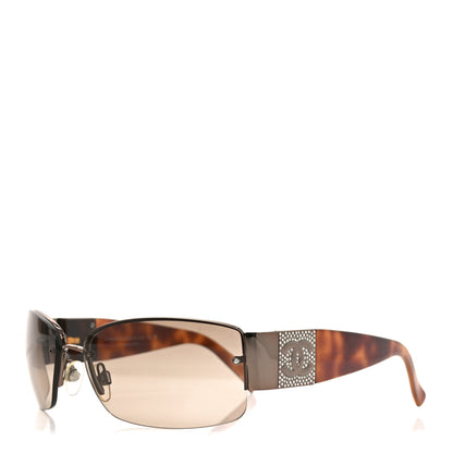 Chanel Crystal CC Sunglasses 4117-B Tortoise 1 of 7