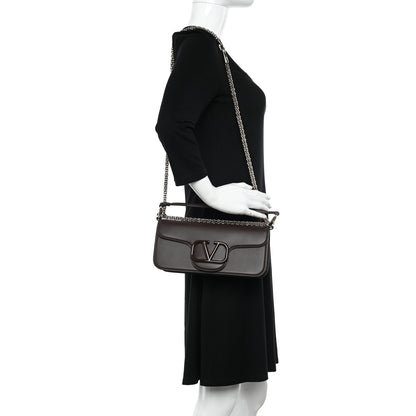 Valentino Garavani Calfskin Enamel Vlogo Loco Shoulder Bag Fondant 2 of 10