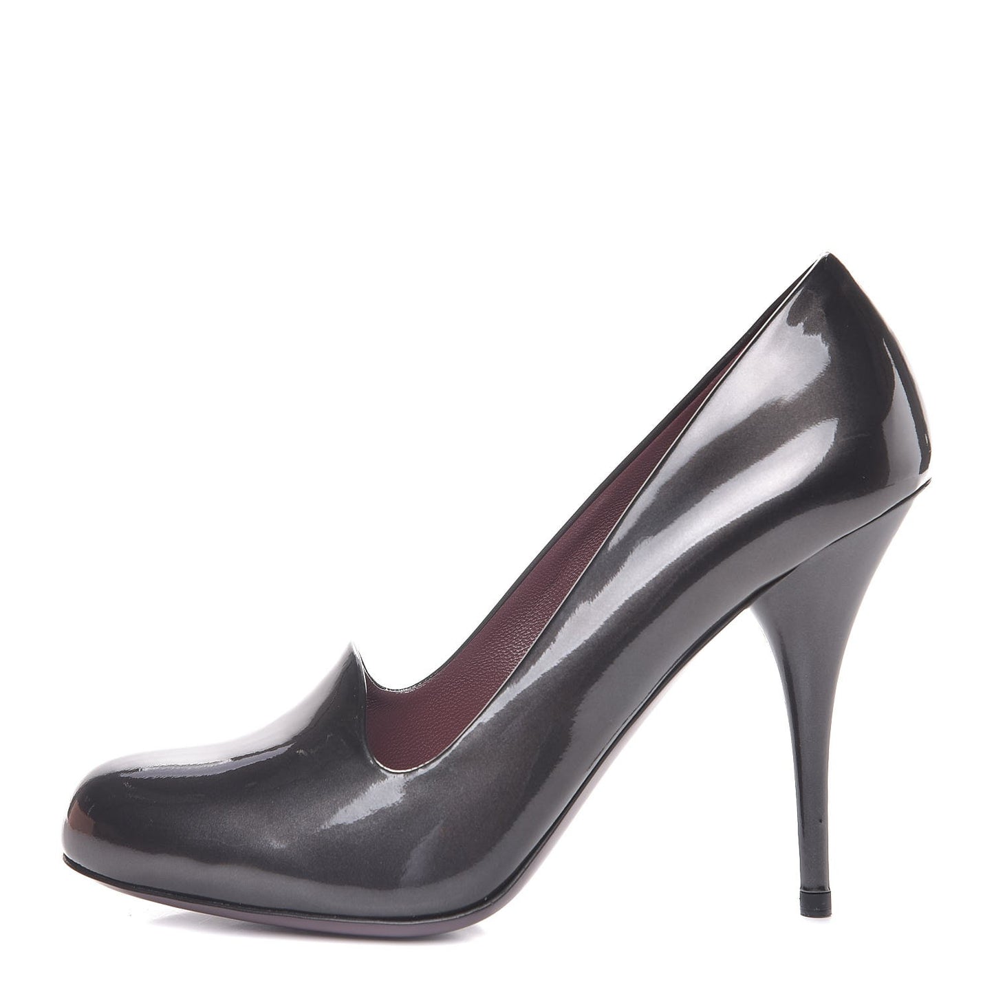 Vernice Mordore Pumps 38 Piombo
