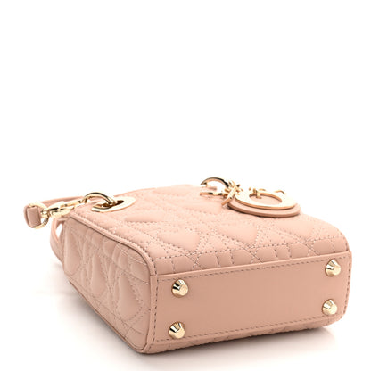 Christian Dior Lambskin Cannage Micro DiorAmour Lady Dior Pink 4 of 10
