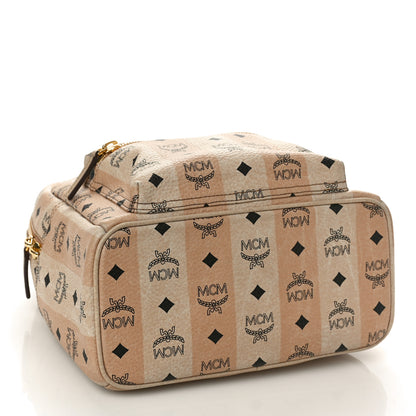 MCM Striped Visetos Small Stark Backpack Beige 4 of 12