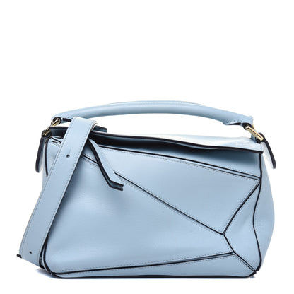 Loewe Calfskin Small Puzzle Bag Aqua 1 of 25