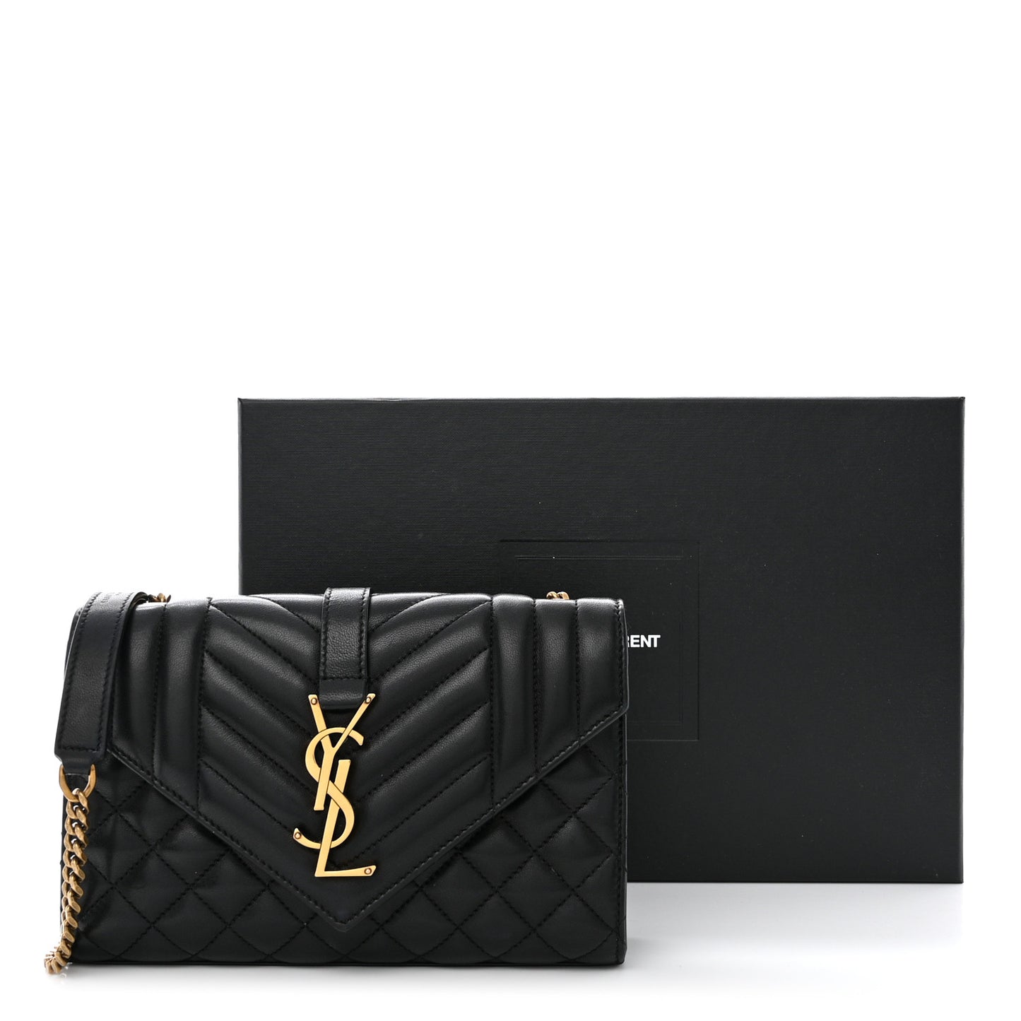 Grain De Poudre Textured Mixed Matelasse Triquilt Small Monogram Satchel Black