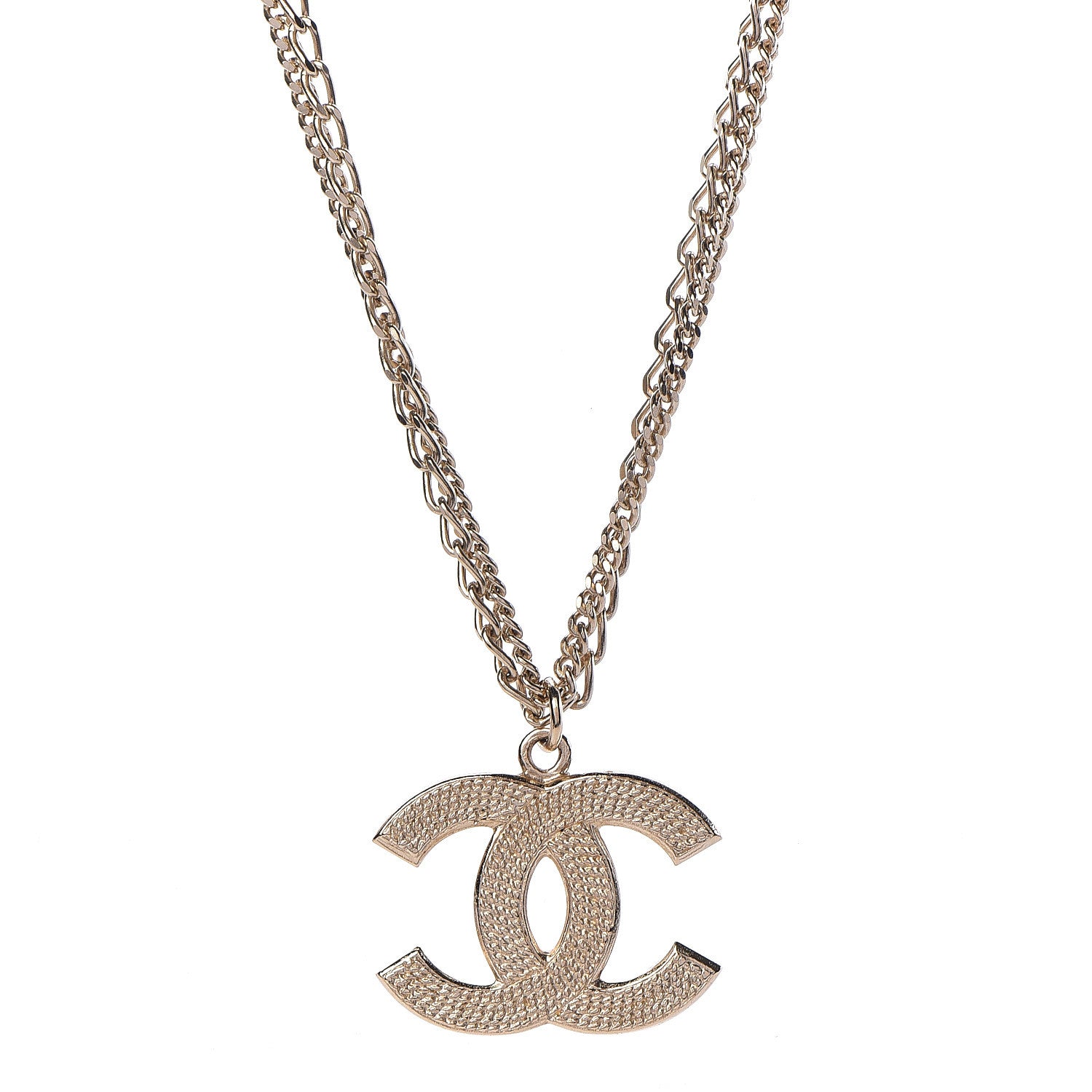 Chanel Double Chain CC Necklace Gold 4 of 6