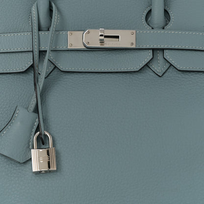 Hermes Taurillon Clemence Birkin 35 Ciel 8 of 26