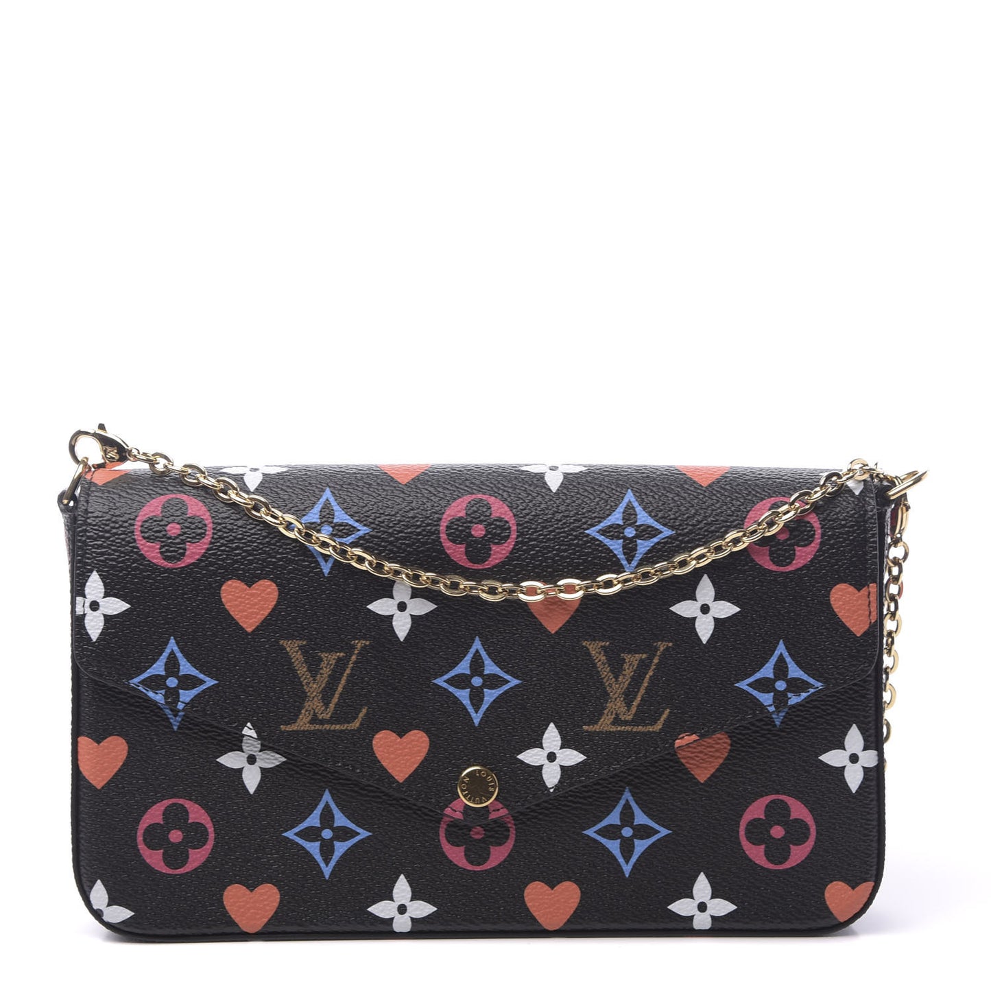 Game On Felicie Chain Wallet Black
