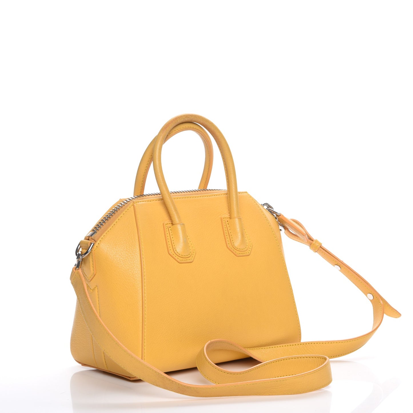 Sugar Goatskin Mini Antigona Bright Yellow