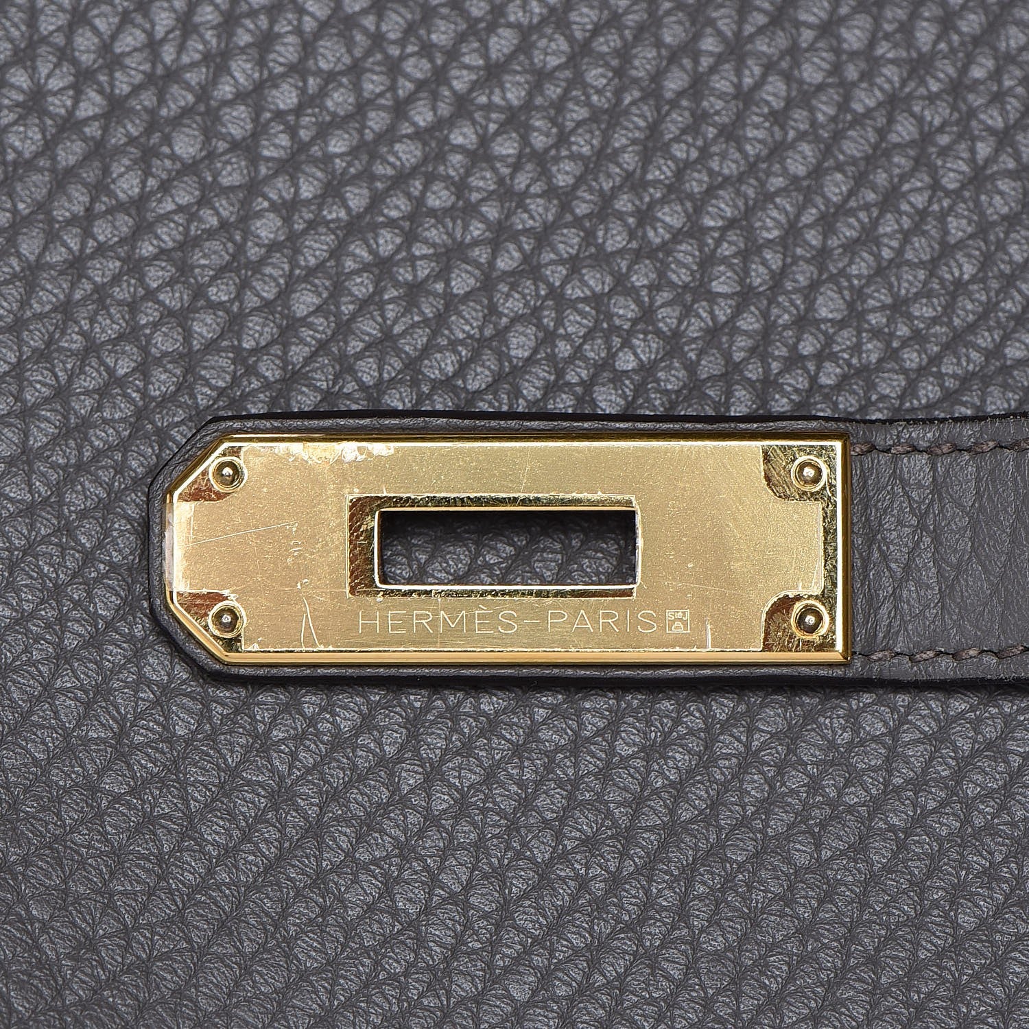 Hermes Taurillon Clemence Birkin 35 Etain 28 of 41