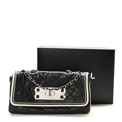 Chanel Lambskin Quilted East West Flap Black 10 of 10