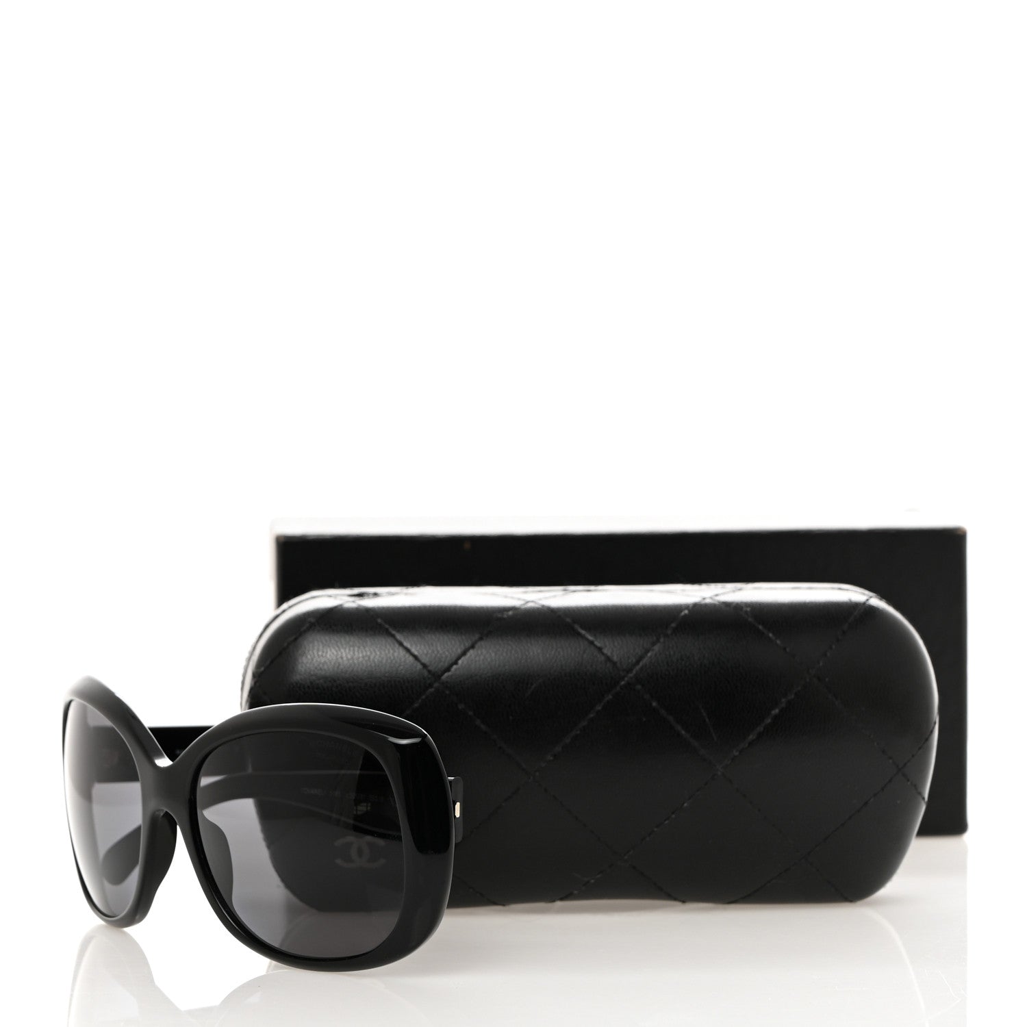 Chanel Acetate Polarized CC Sunglasses 5183 Black 9 of 9