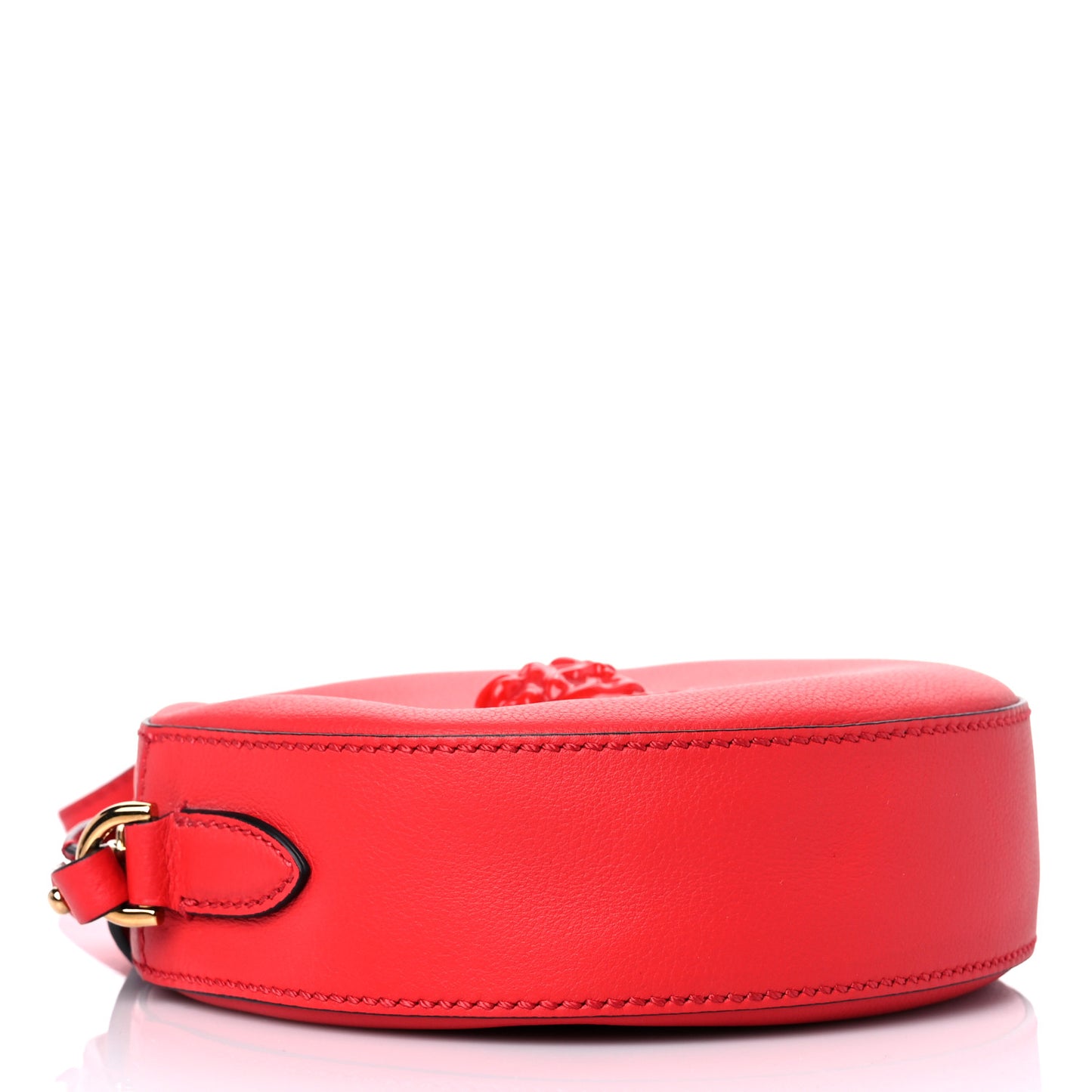 Calfskin La Medusa Round Camera Bag Red