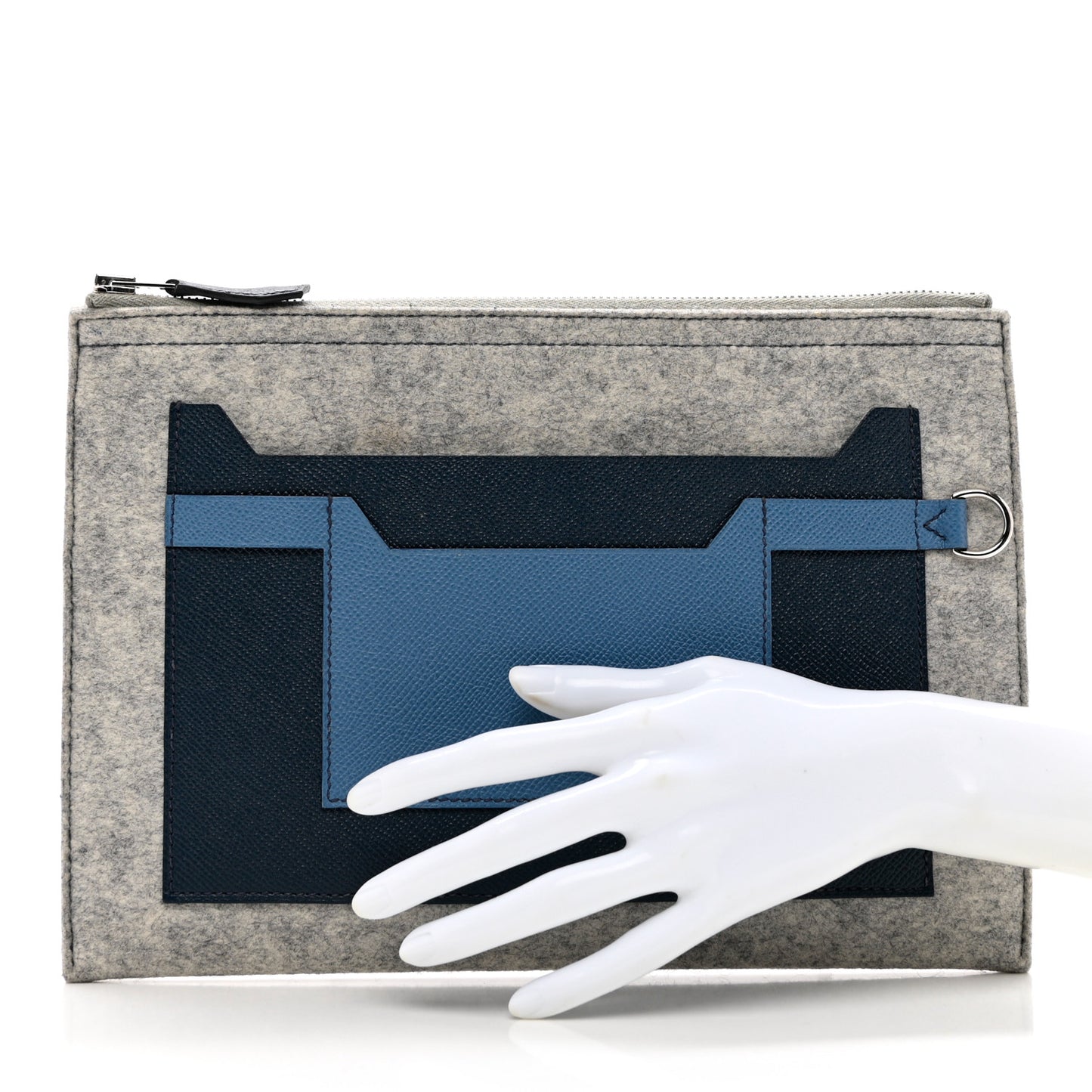 Felt Epsom Colorblock Toodoo 29 Zip Pouch