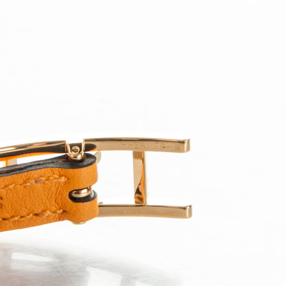 Hermes Swift Hapi 3MM Triple Tour Wrap Bracelet Small Jaune D'Or 8 of 9