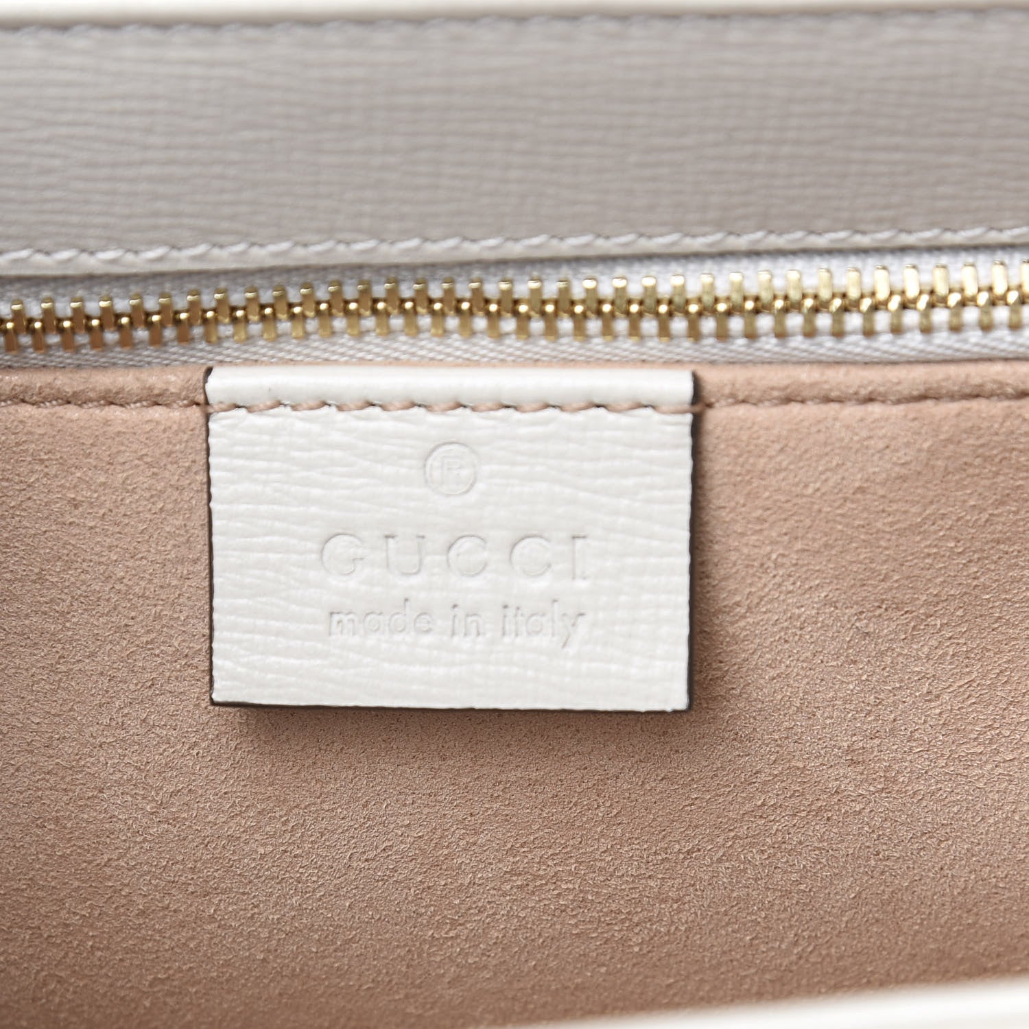 Gucci Azalea Calfskin Horsebit 1955 Shoulder Bag Mystic White 6 of 10