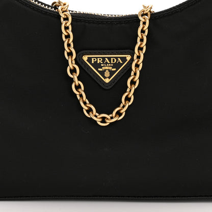 Prada Nylon Re-Edition 2005 Shoulder Bag Black 9 of 12