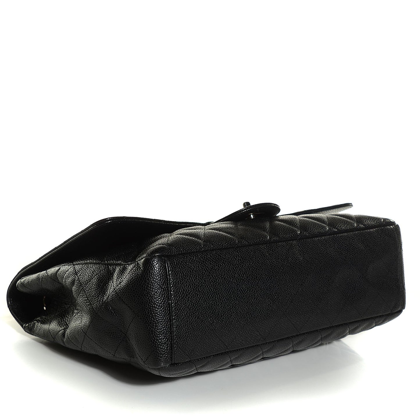 Caviar Quilted Maxi Single Flap Black