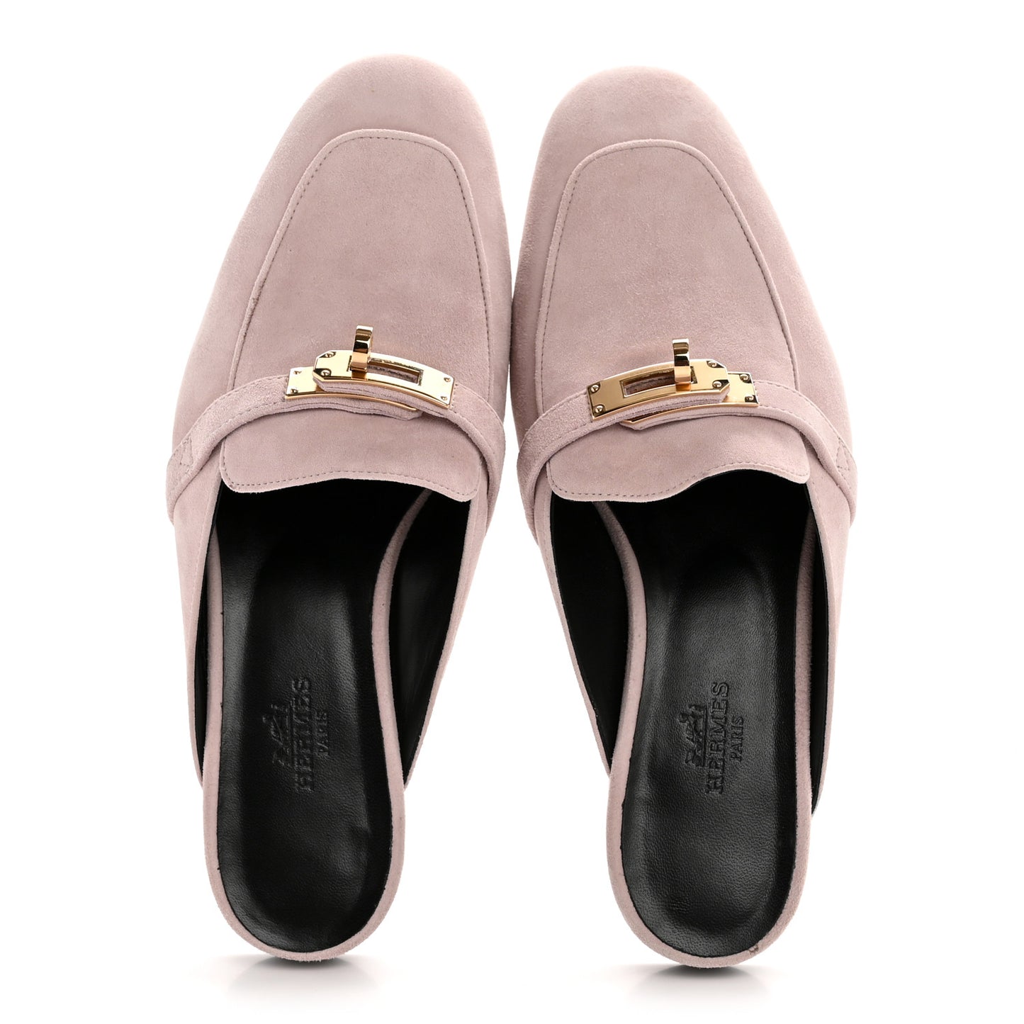 Suede Goatskin Oz Mules 35.5 Rose Porcelaine