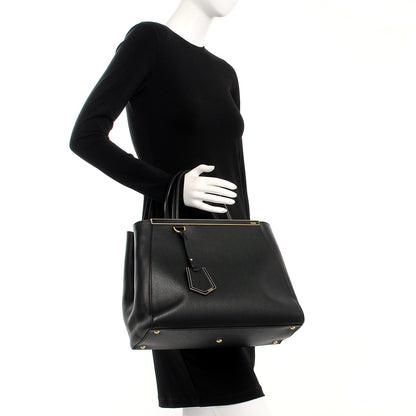 Fendi Vitello Elite Regular 2Jours Tote Black 3 of 11