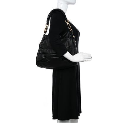 Christian Dior Lambskin Medium Libertine Hobo Black 2 of 10
