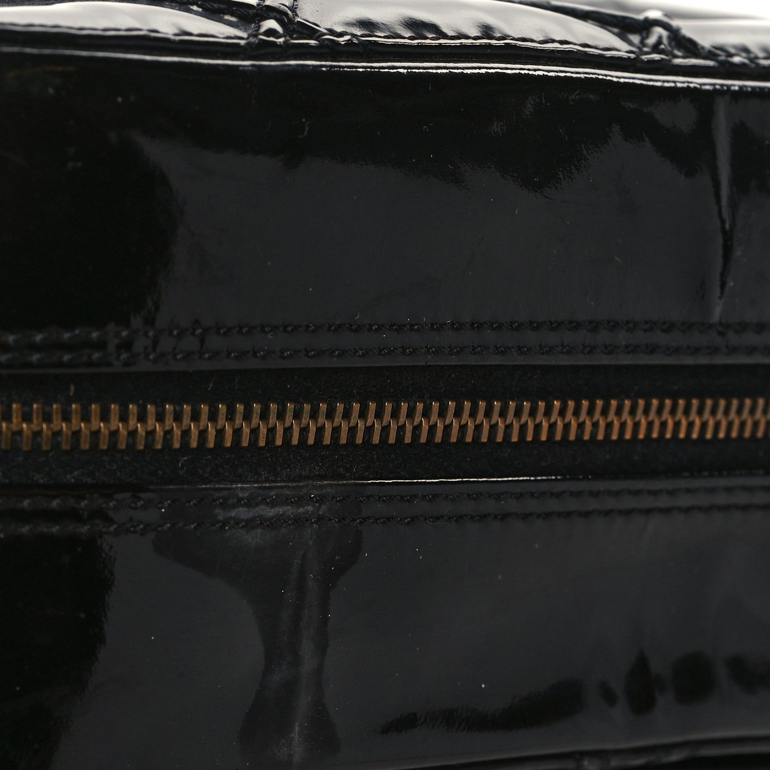 Chanel Patent Diamond Stitch Shoulder Bag Black 11 of 13