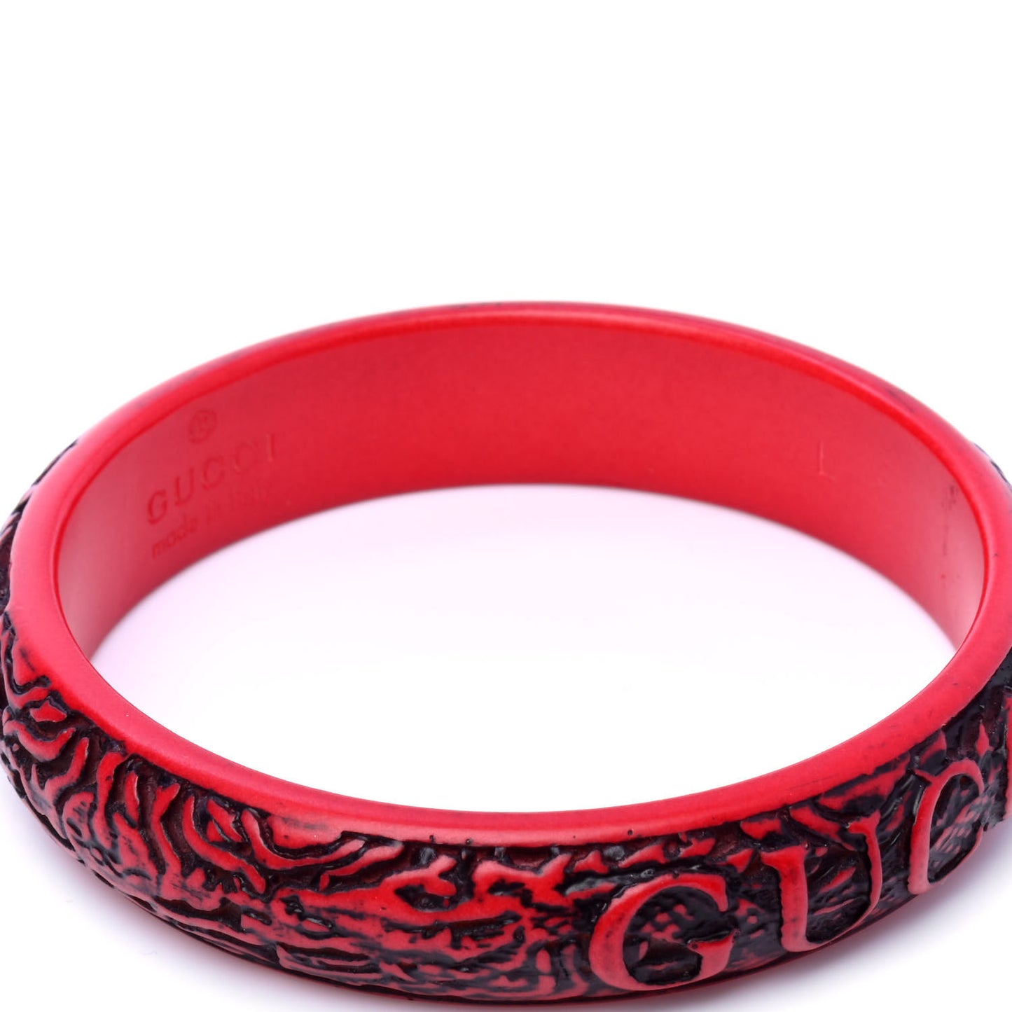 Resin Flora Bracelet Red