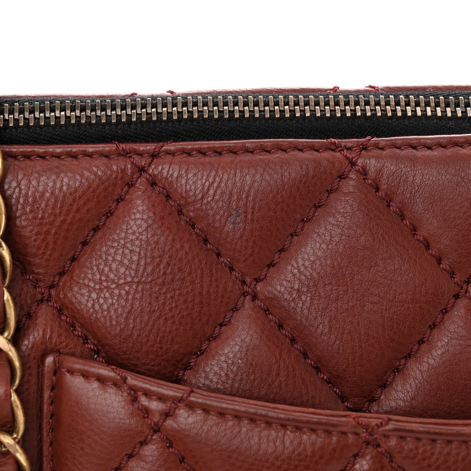 Chanel Calfskin Large Blizzard Zip Top Flap Bag Burgundy 12 of 12
